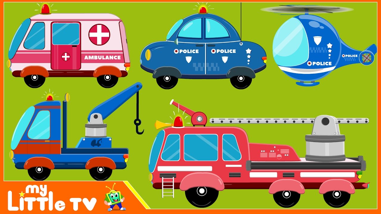 Emergency Vehicles for Children | Fire Truck | Ambulance | Police Car