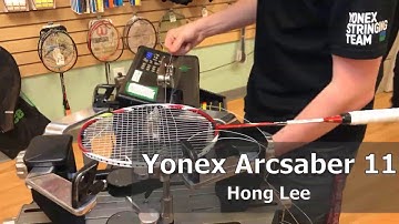 Time Lapse: How to String a Yonex Arcsaber 11 Badminton Racquet