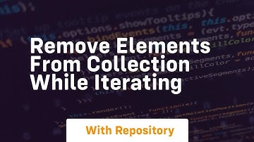 remove elements from collection while iterating