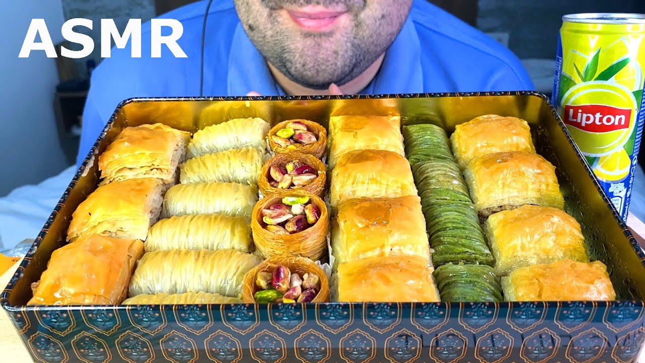 ASMR TURKISH BAKLAVA PARTY MUKBANG 먹방 (EATING SOUNDS) EATING SHOW NO TALKING