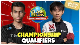 WORLD CHAMPIONSHIP | TWOB vs X TEAM ESPORTS | LAST CHANCE to get GOLDEN TICKET | Clash of Clans