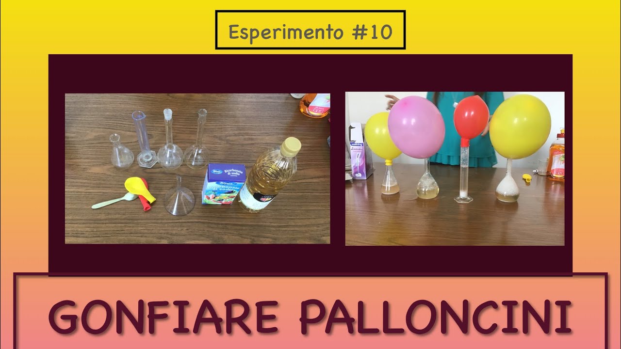 Come gonfiare palloncini con aceto e bicarbonato - Esperimento #10