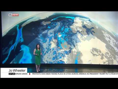 Jo Wheeler Sky News Weather 2017  01 28