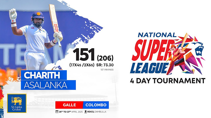 Century Makers | Charith Asalanka's 151 vs Galle | NSL 4-Day Tournament 2025