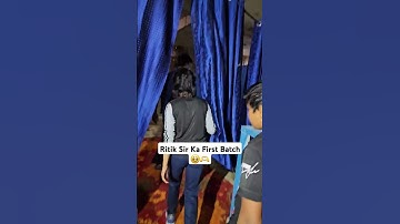 Ritik Sir Ka First Batch 🥹🫂 #physicswallah #samridhimam