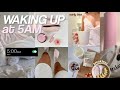 Waking up at 5amproductive morning habits  that girl morning  skincare