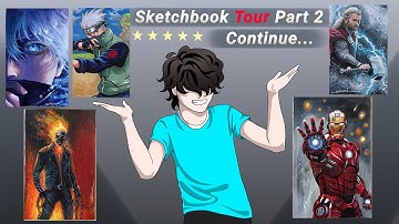 Continuing Sketchbook Tour Part 2 Of Anime Drawings.