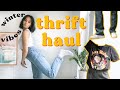 *cozy* WINTER THRIFT HAUL (try-on) // 2020