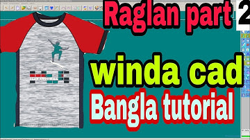 winda cad bangla tutorial Raglan sleeve patten solution of Winda cad part 2 All Bangla tutorial 2020