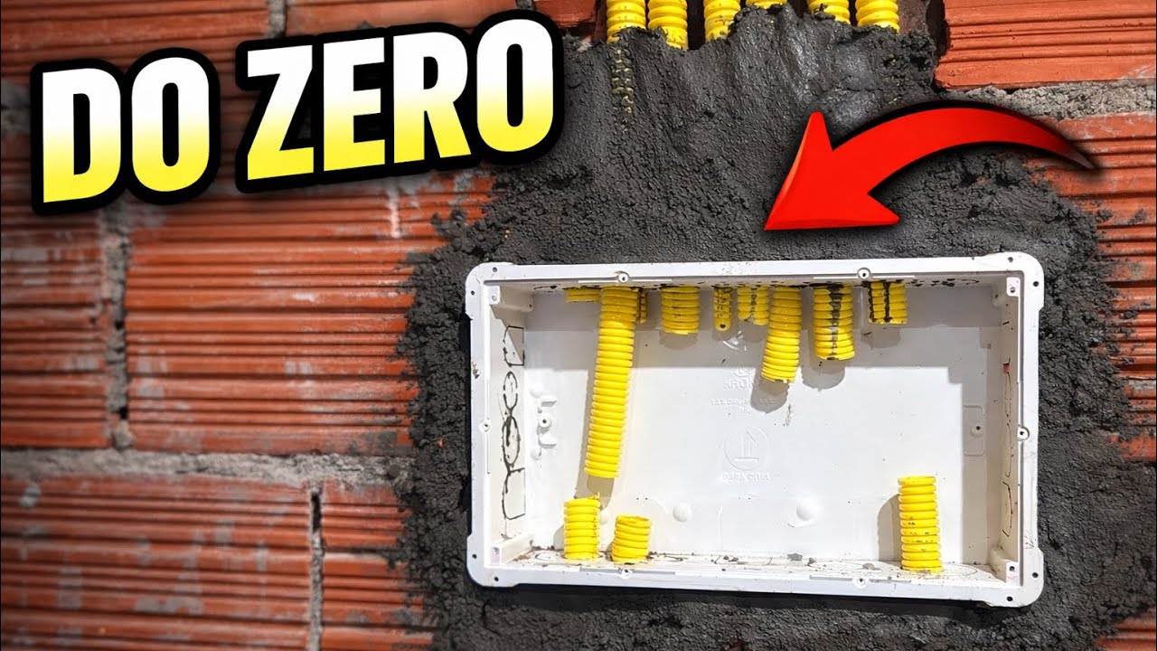 Instalação de Quadro de Distribuição Embutido do Zero – Veja o Resultado