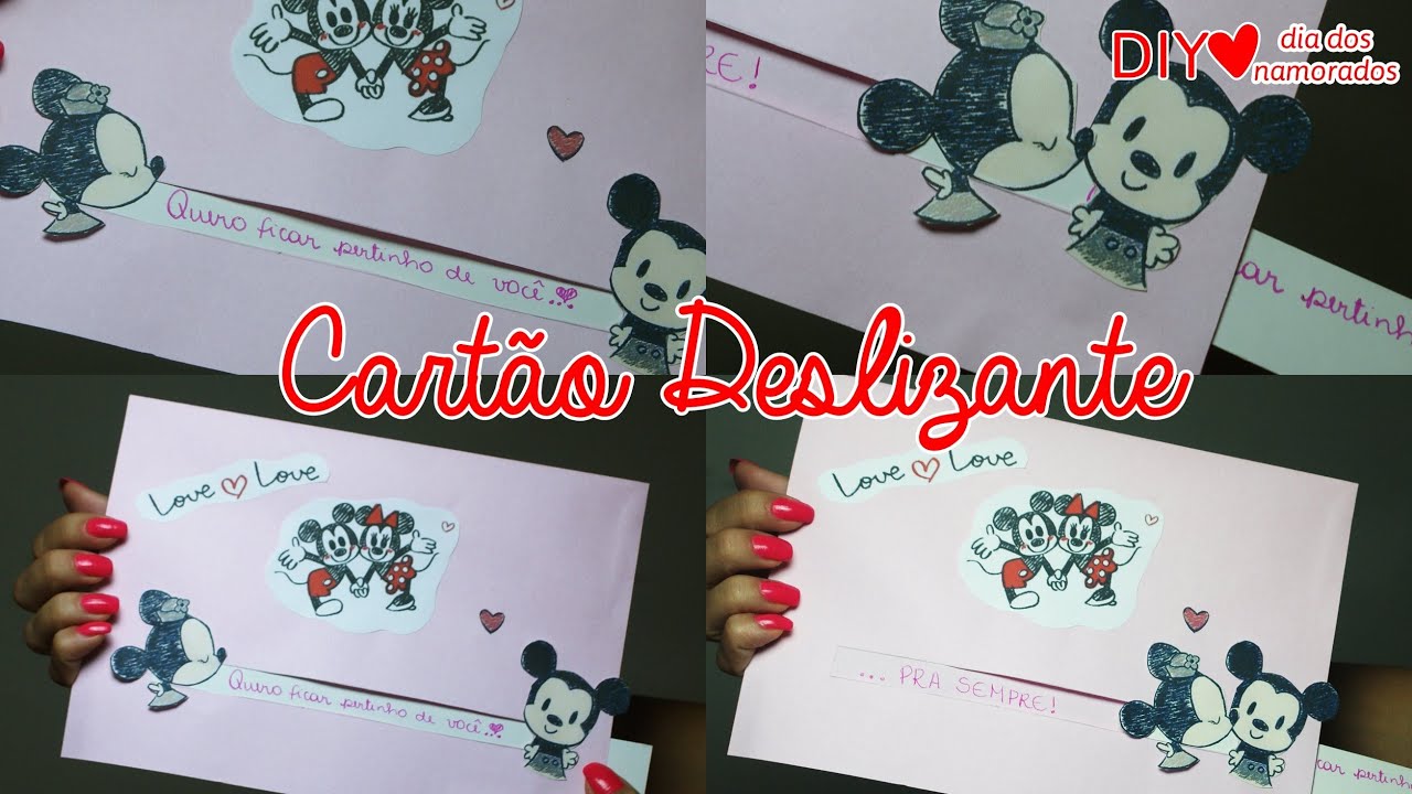 DIY: Cartão deslizante ♥ Presentes para namorados