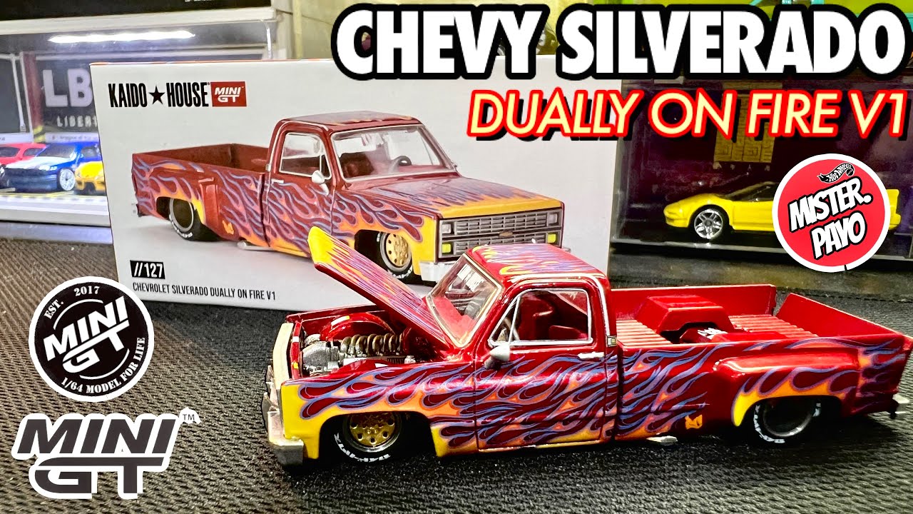 街道ハウス Chevrolet Silverado Dually　チェイス CHASE CAR 1/64 Kaido House x Mini GT Chevrolet Silverado