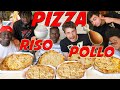 PIZZA al RISO CON POLLO - Chi la MANGIA più velocemente? Neri VS Bianchi ● GARA di CIBO