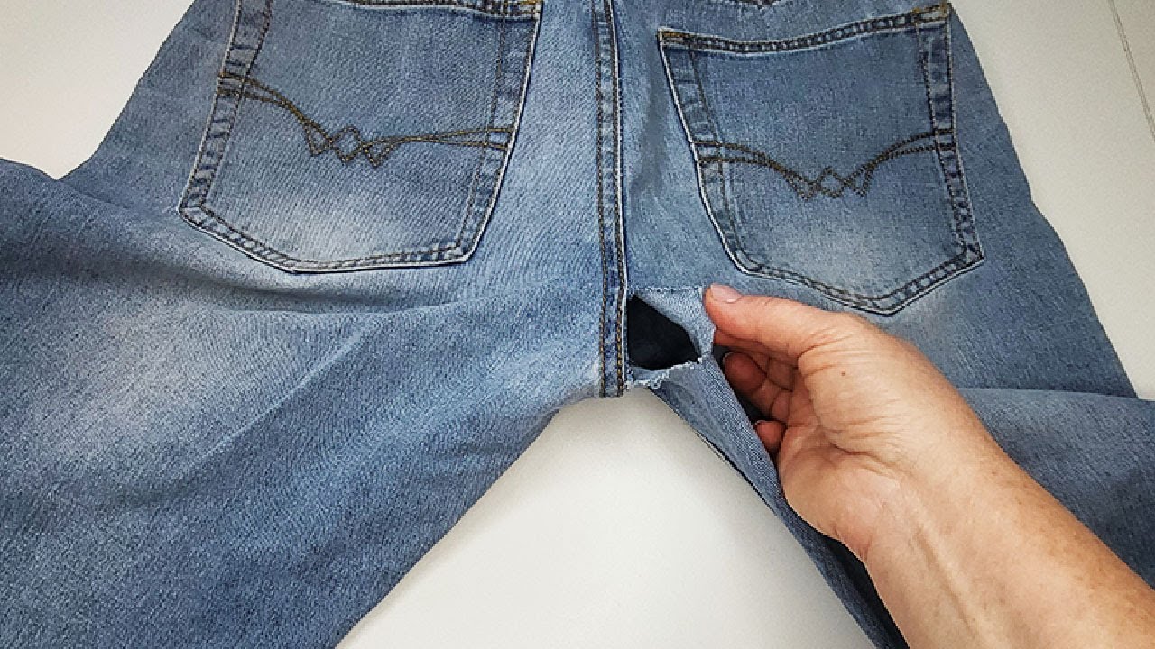 How to Fix a Hole in Jeans • Heather Handmade