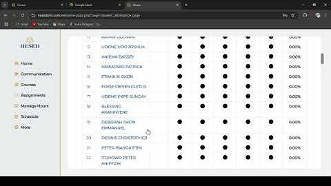 How to take attendance on HESED SMS