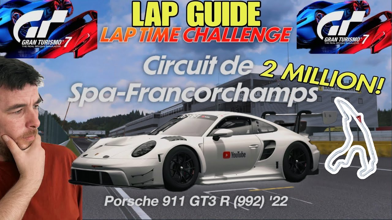 Green bollards of hell! Best method lap guide|Spa Francorchamps|Porsche 911 GT3 (992) '22|GOLD TIME