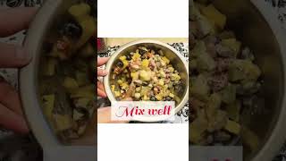 shorts ytshorts ytshortsfeature shortvideo Mix fruit cream with chai seeds eidspecial