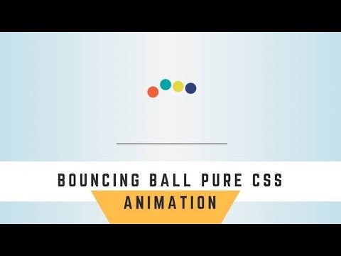 Bouncing Ball Animation CSS | CSS Animation | CSS Tutorials