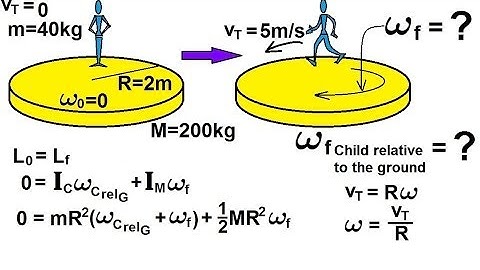 Physics 13.5  Angular Momentum (11 of 11) Ex. 10: Merry-Go-Around
