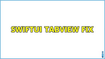 SwiftUI Tabview Fix