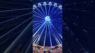 Colorful Ferris Wheel in Szeged, Hungary