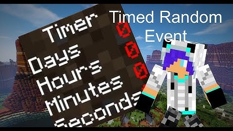 MCPE Commands: Timed Random Event Command Block Creation