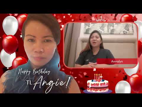 Birthday Greeting Video for TL Angie