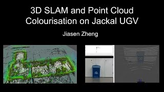 3D SLAM and point cloud colourisation on Jackal UGV