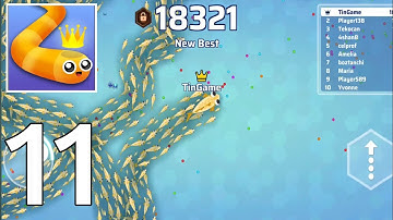 Snake I.O Game | Gameplay Walkthrough - Part 11 - World Record Biggest Snake I Have - (Android,IOS) 