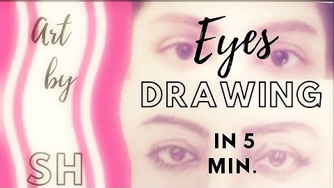 ✏️Learn Eyes Drawing in 5 Min. | Draw Both Eyes | Step by Step | Tutorial for Beginners, Art by SH