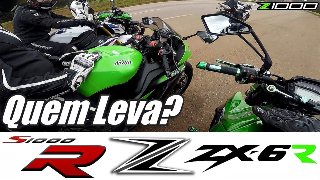 Z1000 contra BMW S1000R e Kawasaki ZX-636R - YouTube