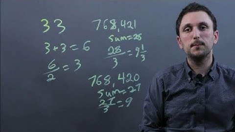 Rule for Deciding if a Number Is Divisible by 3 : Math & Geometry Tips