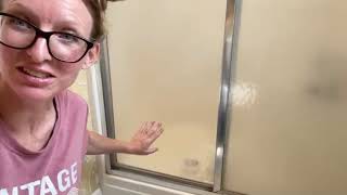 Glass shower door cleaning hacks! Norwex Probiotic cleaner ✨✨✨