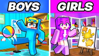 BOYS vs GIRLS Build Challenge In Minecraft!
