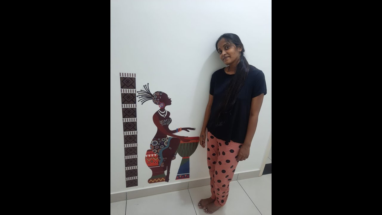 Wall Sticker of African tribal woman