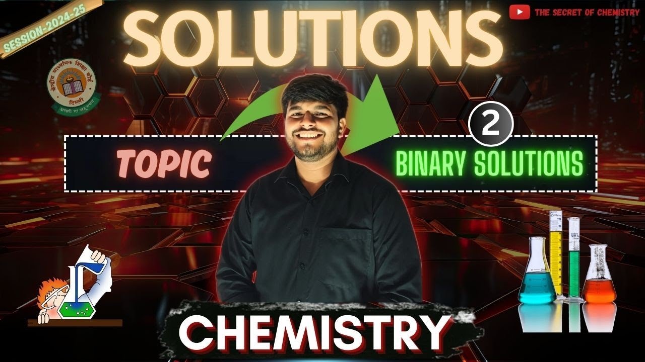 || CLASS 12th || Chapter 1 || Solution || Binary Solution || Mansha Sir ...