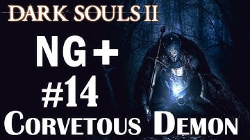 Dark Souls 2 NG+ (New Game Plus) Walkthrough - Part 14 BOSS Corvetous Demon PS3 HD