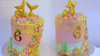Mermaid Buttercream Cake | Gaely Cake