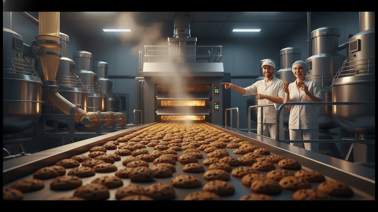 How It’s Made Cookies (Factory Process) | Mixing, Dough Forming, Baking, Cooling & Packaging