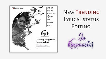 How To Create Trending Lyrics status | Wings Lyrics Video Editing | Resso Lyrics Status Editing