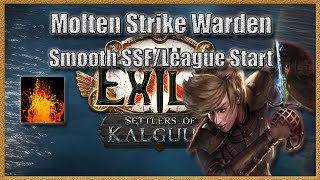 Molten Strike Warden Mapping Progression SSF  League Start (POE 3.25)
