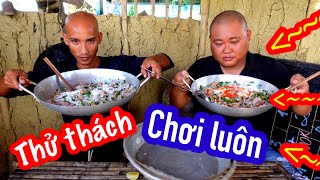 Toàn Vũ Thử Thách Ăn Chảo Bún 2,2 kg Trong Vòng 20 Phút Nhận 1 triệu | Son Duoc Vlog 15