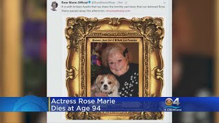 Actress Rose Marie Of 'Dick Van Dyke Show' Fame Dies At 94