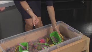 See how to make a sensory table