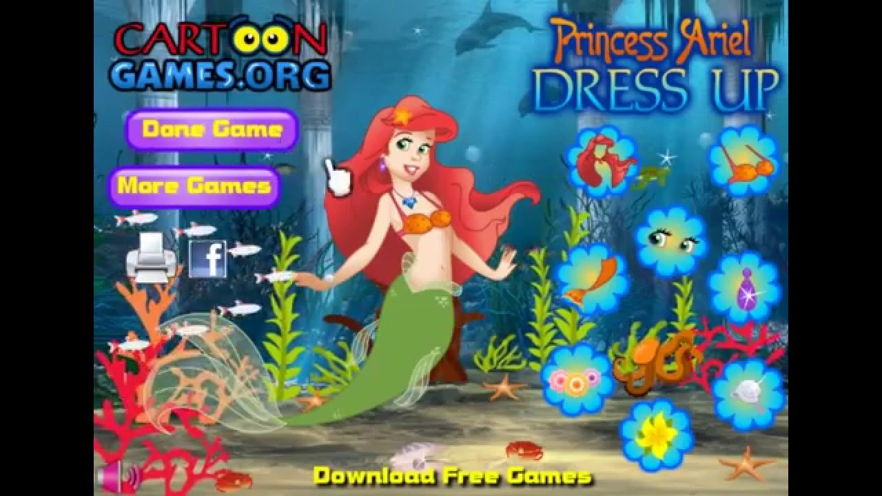 ariel dressing up