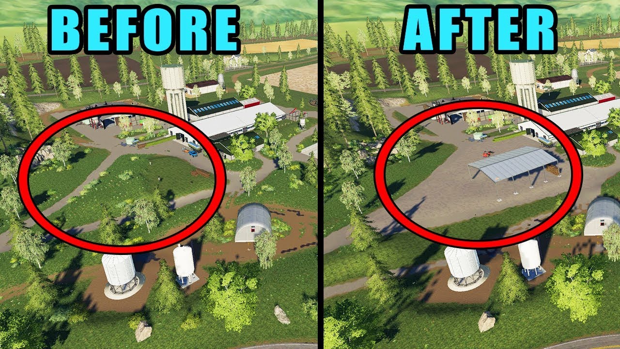 CLEANING UP THE FARM TIME LAPSE Farming Simulator 2019 YouTube