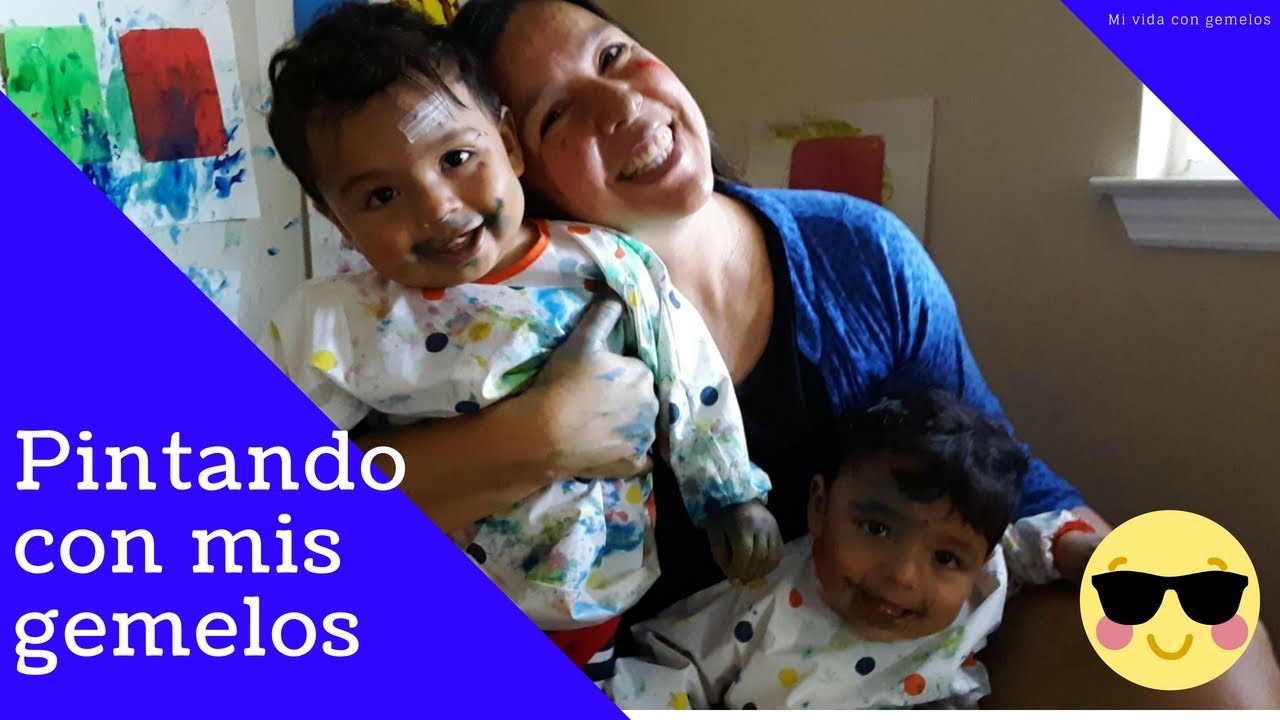 Pintando con mis gemelos | Mi vida con gemelos gemelos cortes