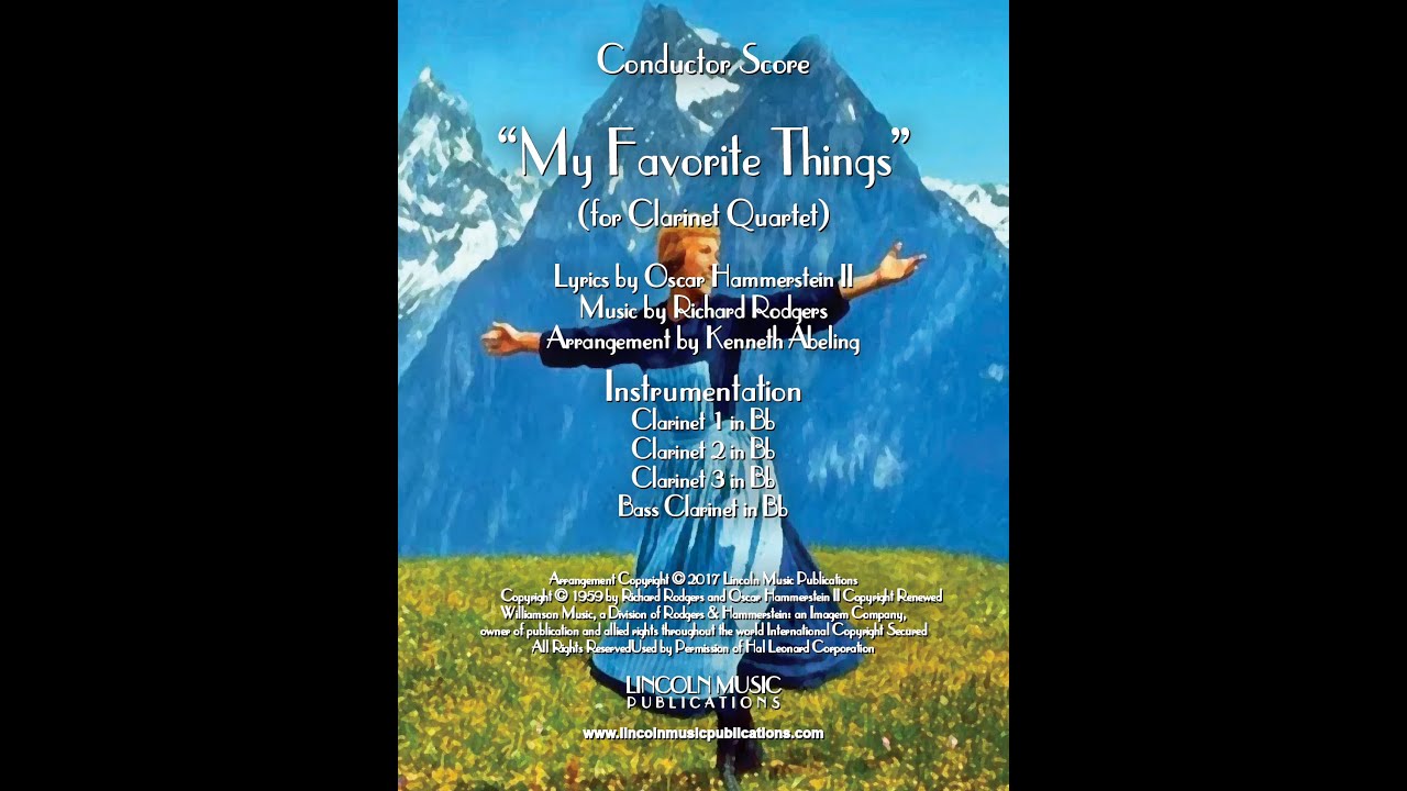 My Favorite Things (for Clarinet Quartet)