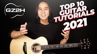 🎸 Top 10 Guitar Tutorials of 2021 - GuitarZero2Hero Countdown