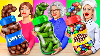 Me vs. Grandma Cooking Challenge | 24 Hours of Funny Food Situations by RATATA